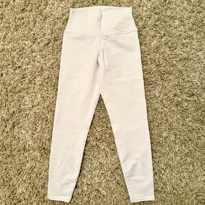 ALO Yoga White High-Waisted Leggings